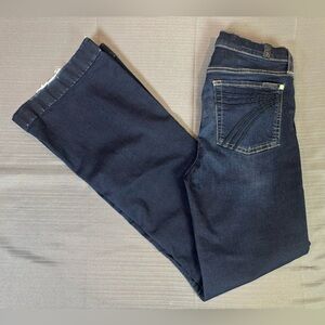 7 For All Mankind Bootcut Jeans Dark Wash Slight Flare Leg Women’s 28